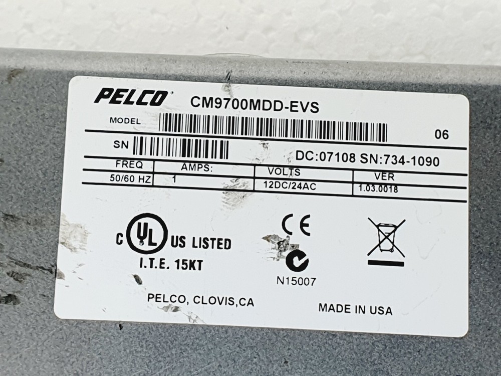PELCO CM9700MDD-EVS Matrix Digital Decoder # Made in USA
