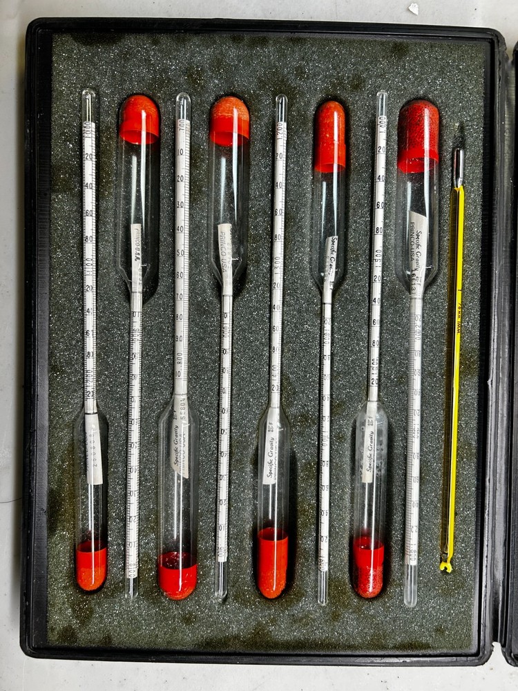 Princo Specific Gravity Hydrometer set of 8