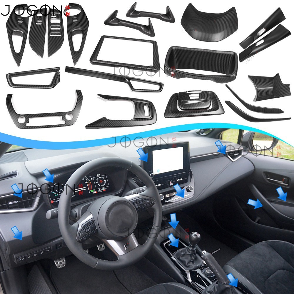 Dry Carbon Interior Trim Kits Level Package For Toyota GR Corolla GRC Core 2023+