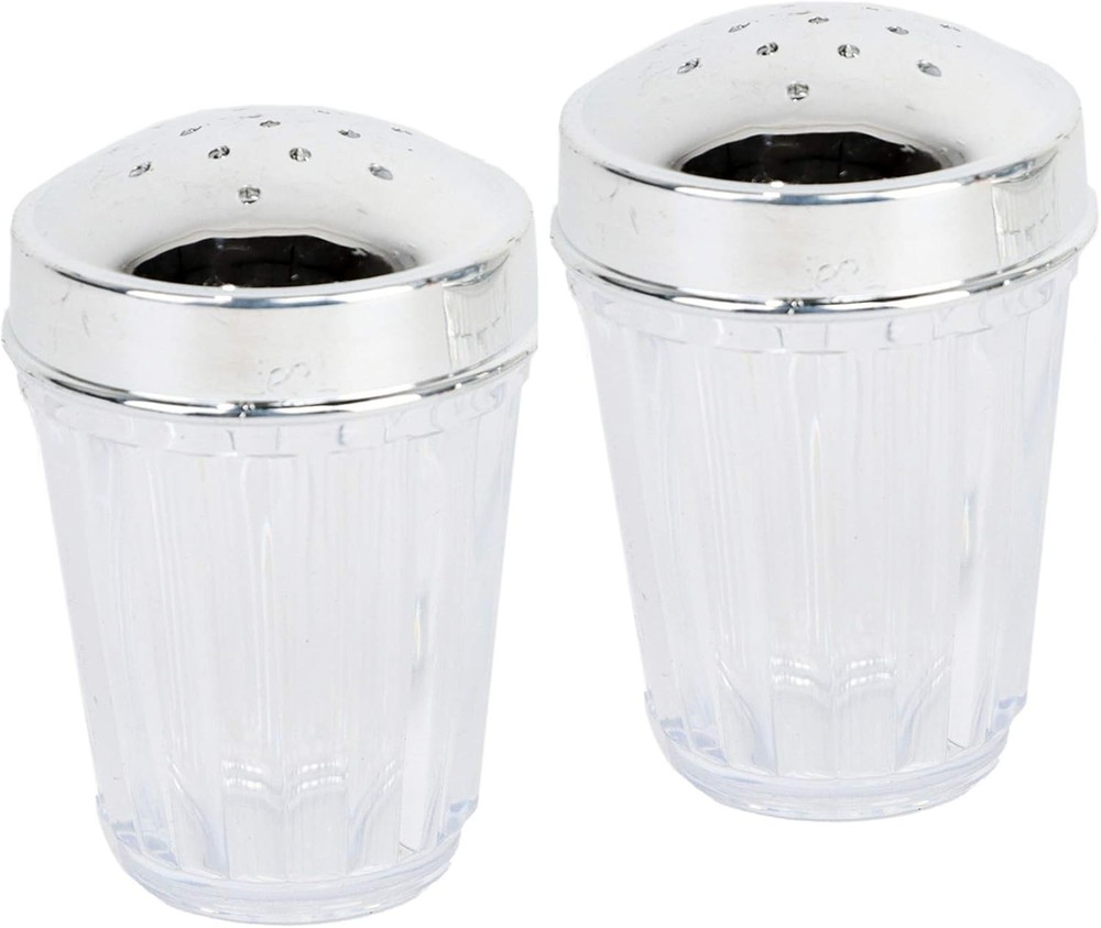 Clear Plastic Salt and Pepper Shaker Set