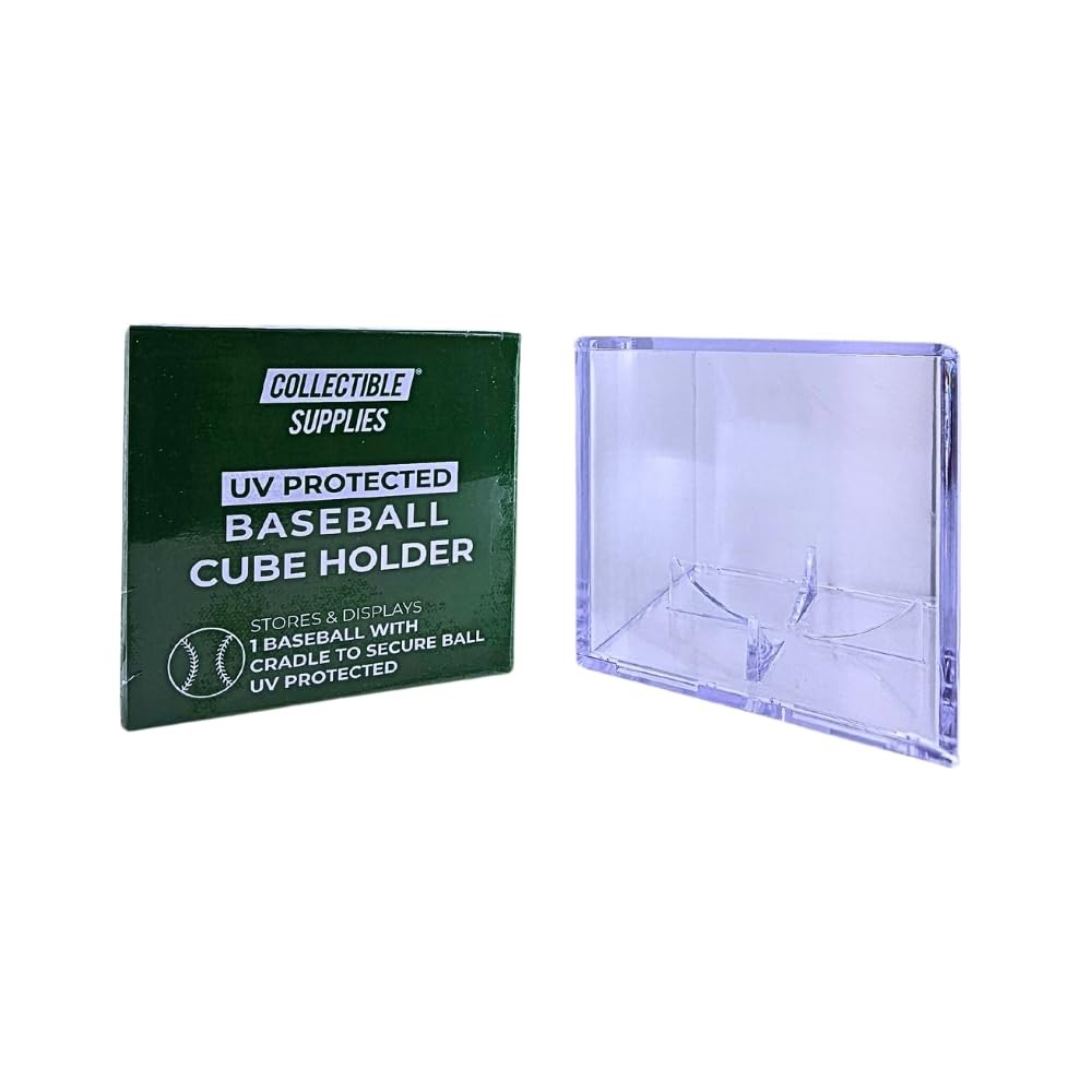 UV Protected Baseball Display Case | Acrylic 1 Cube, Clear