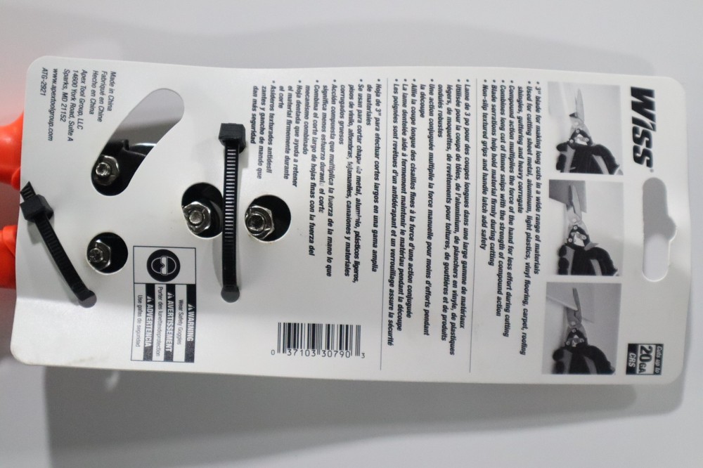 WISS, 10-1/2" O.A.L. MULTIMASTER COMPOUND LONG SNIPS
