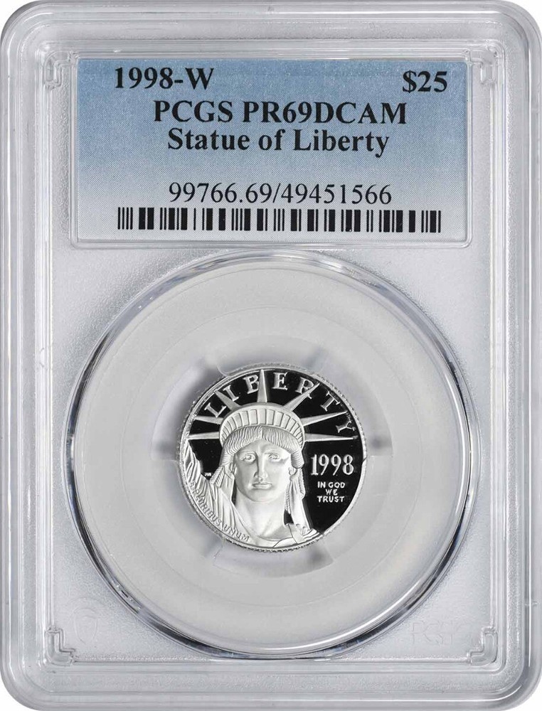 1998-W $25 American Platinum Eagle PR69DCAM PCGS