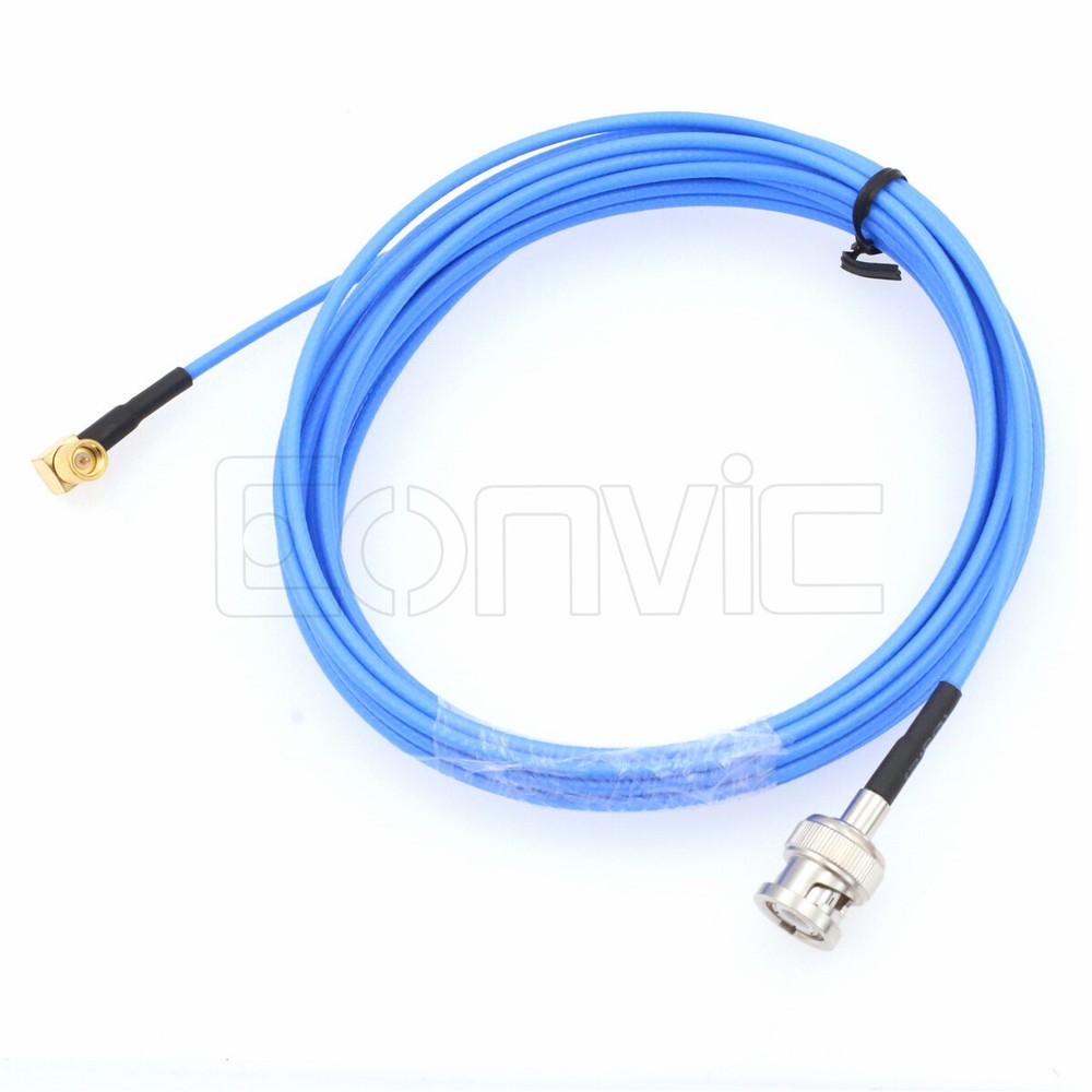 Right Angle Microdot 10-32 to BNC Coax Cable Accelerometer Vibration Test Sensor