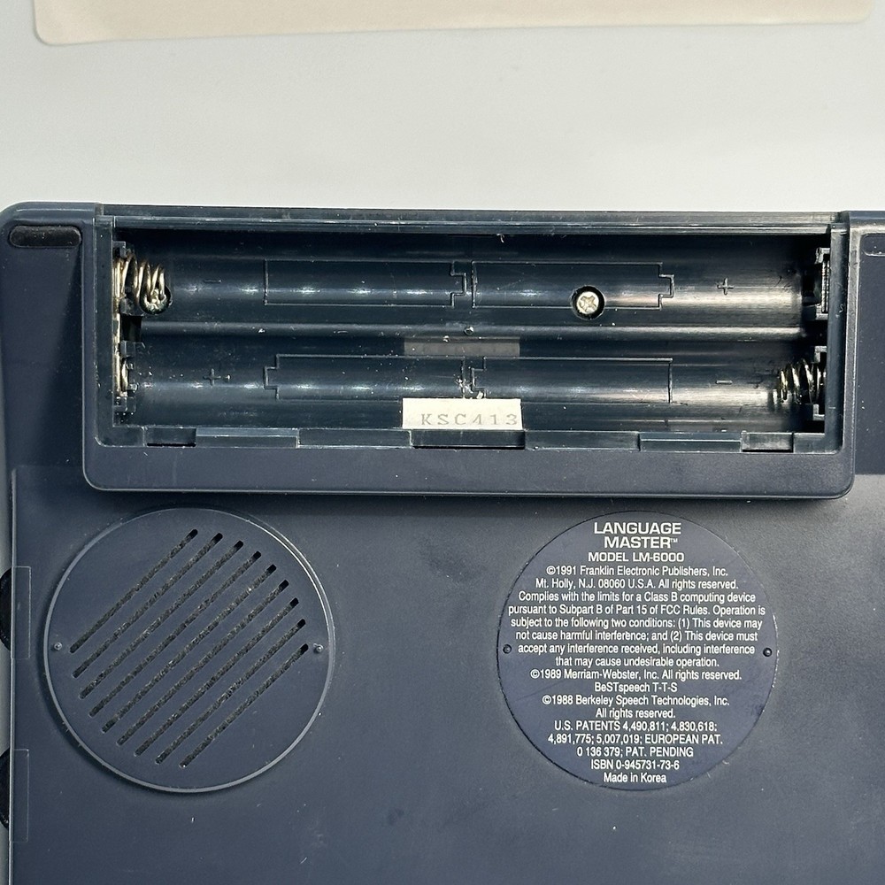 Vintage Franklin LM-6000 The Speaking Language Master Dictionary Tested Working!