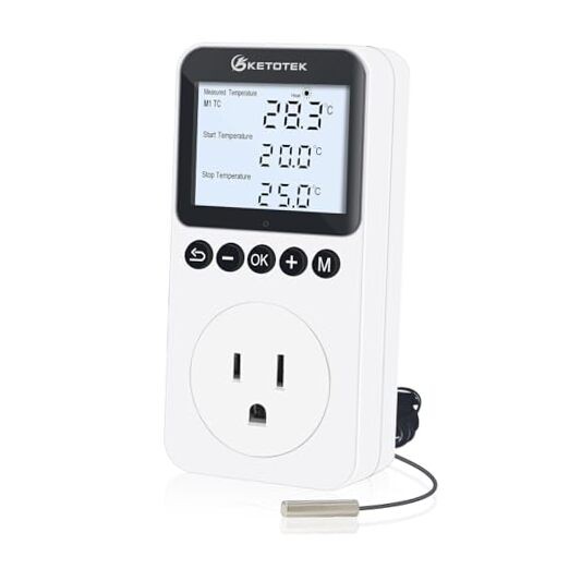 Plug in Thermostat Timer Temperature Controller KT3200proBL with Backlit