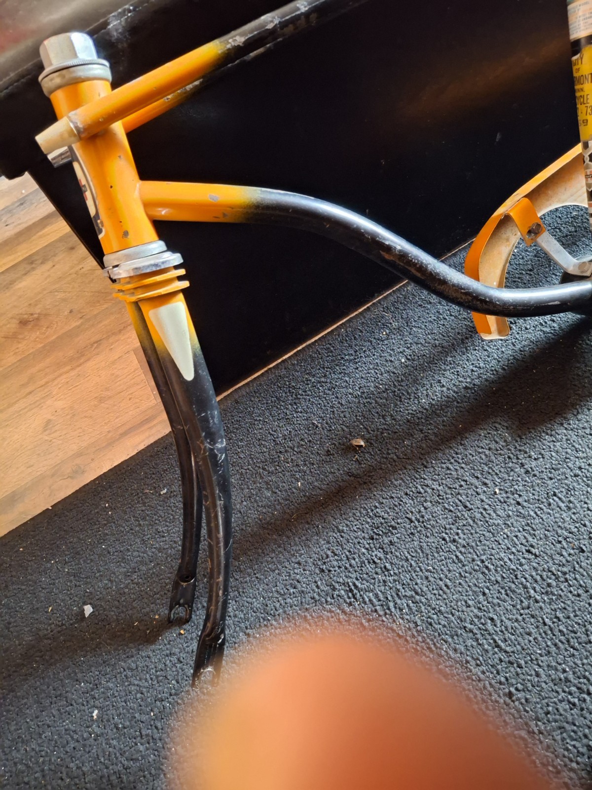 Huffy Muscle Bike 20" Frame Set Og Paint Cheater Slick Dragster Gremlin