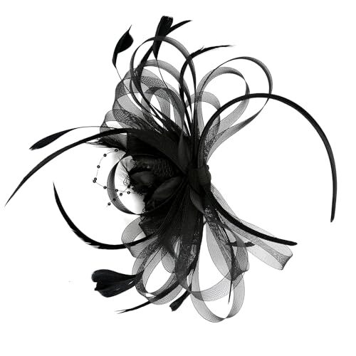 Fascinator Hat Headpiece Womens 20s Wedding Hair Accessories for Kentucky Derby