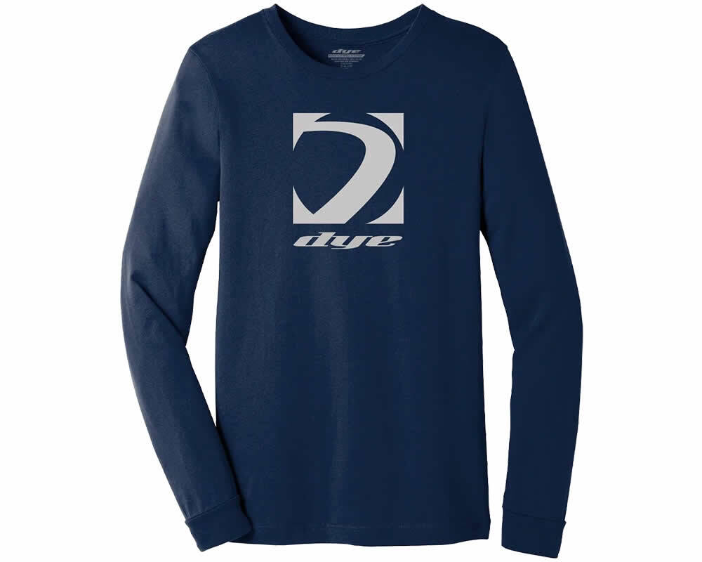 Dye Long Sleeve Squared - Navy - Medium