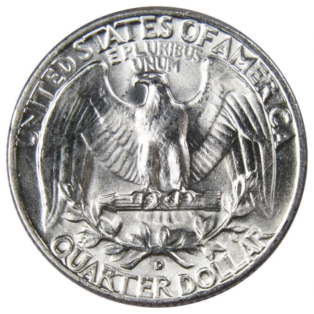 $1 Face - Brilliant Uncirculated 90% SILVER Washington Quarters Random Date