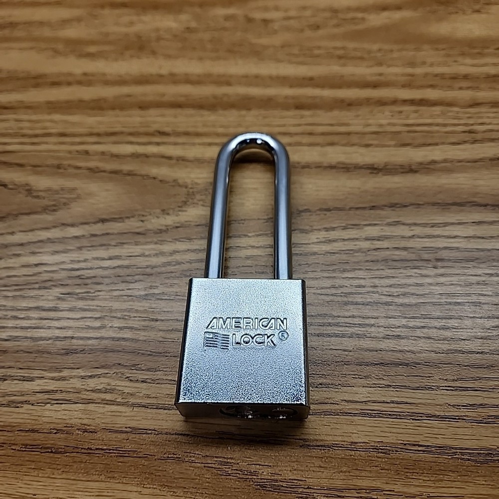 American Lock A5202 Padlock, Keyed Different, Long Shackle, Rectangular Steel
