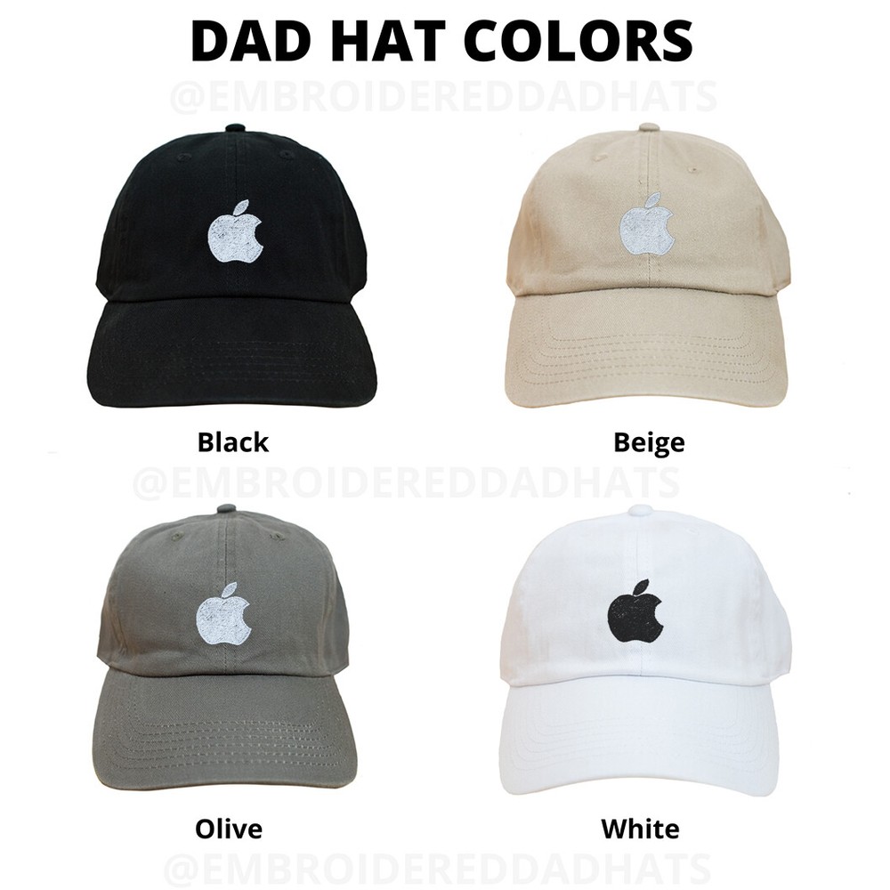Apple Tech Company Embroidered Cap Dad Hat