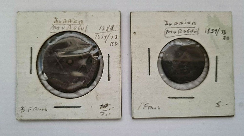 Morocco Lot 2 coins from 1859