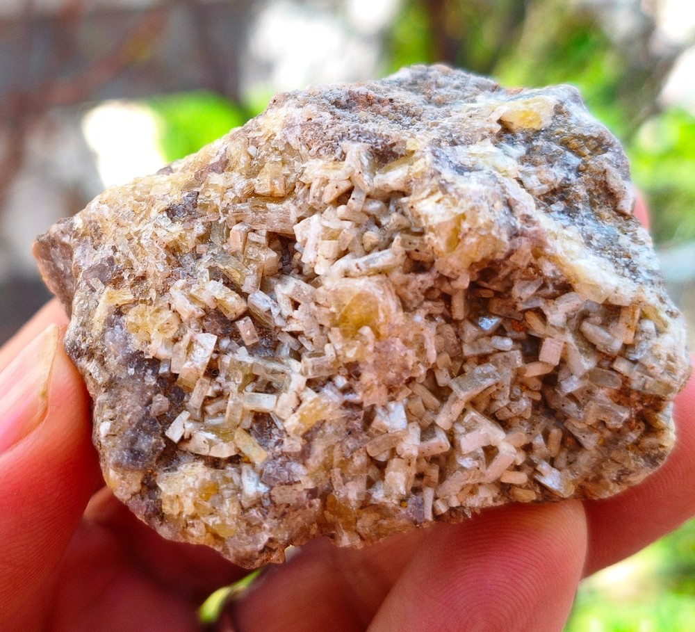 Green Tabular Cerussite Crystal Cluster