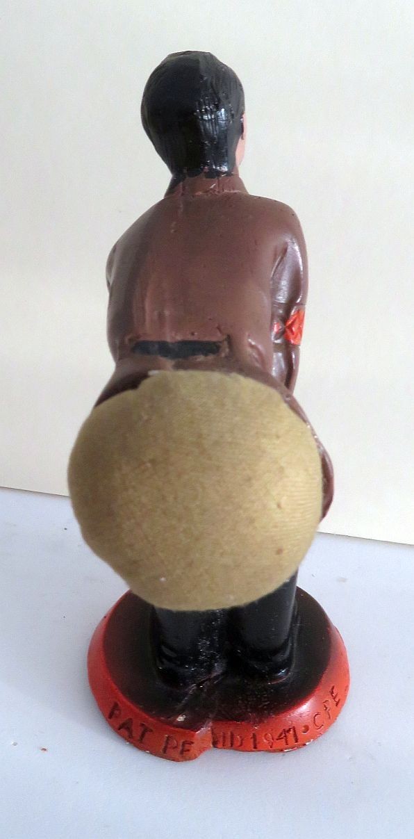 Vintage WWII Homefront Adolf Hitler Pin Cushion 1941 Hotzi Notzi Excellent