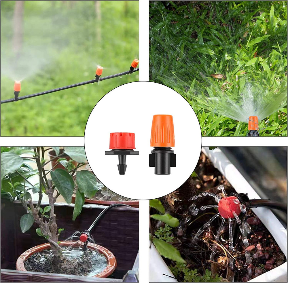 Drip Irrigation System, 180 Pcs 164FT Garden Irrigation System 1/4