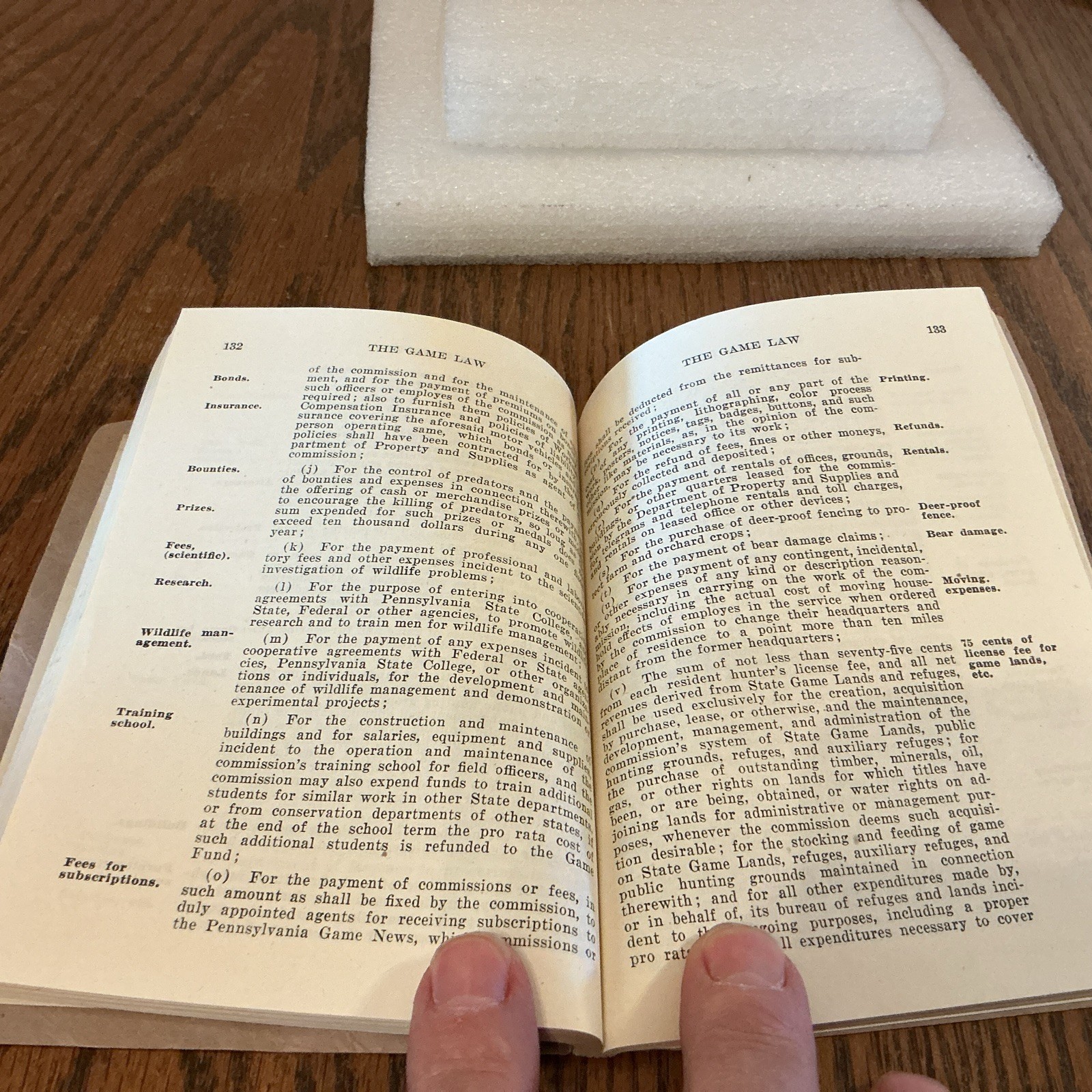 Vintage 1947-48 Pennsylvania Game Laws,used condition