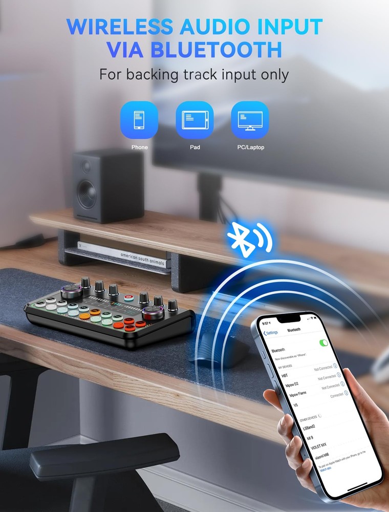 Podcast Equipment Bundle,Audio Interface with Studio Condenser Microphone for...