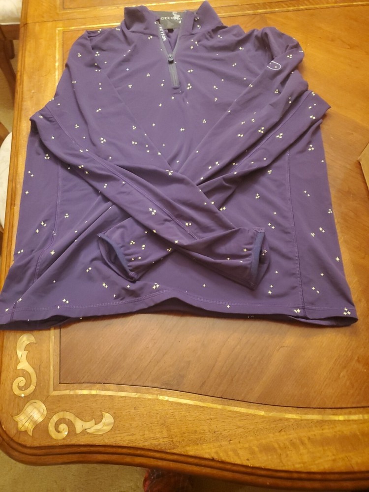 Greyson Tate 1/4 Zip Pullover Purple Raven Medium Men's