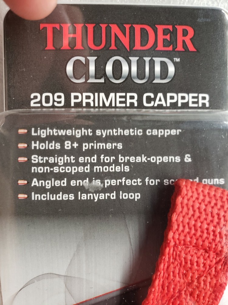 Thunder Cloud 209 Inline Muzzle Loader Primer Capper Allen Holds 8+ Primers