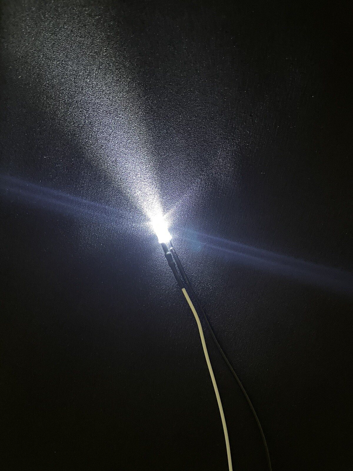 Prewired Single LED Light Assembly with on/off Switch & 3 Volt Battery Connector