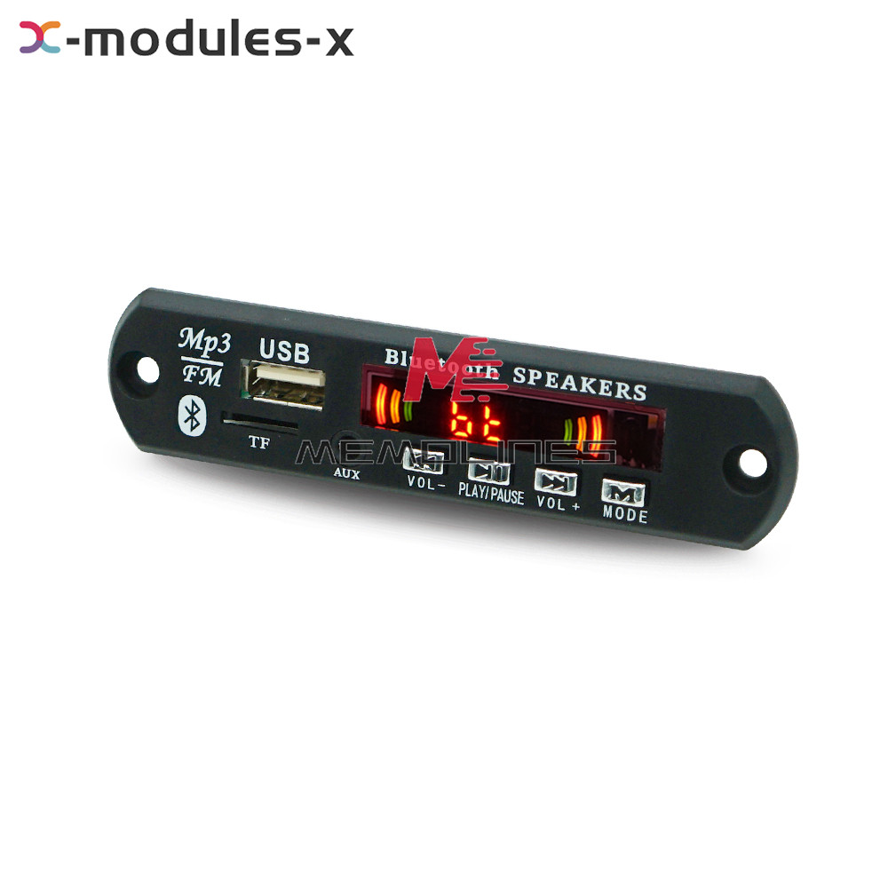 Wireless Bluetooth 12V MP3 WMA Decoder Board Audio Module USB TF Radio For Car