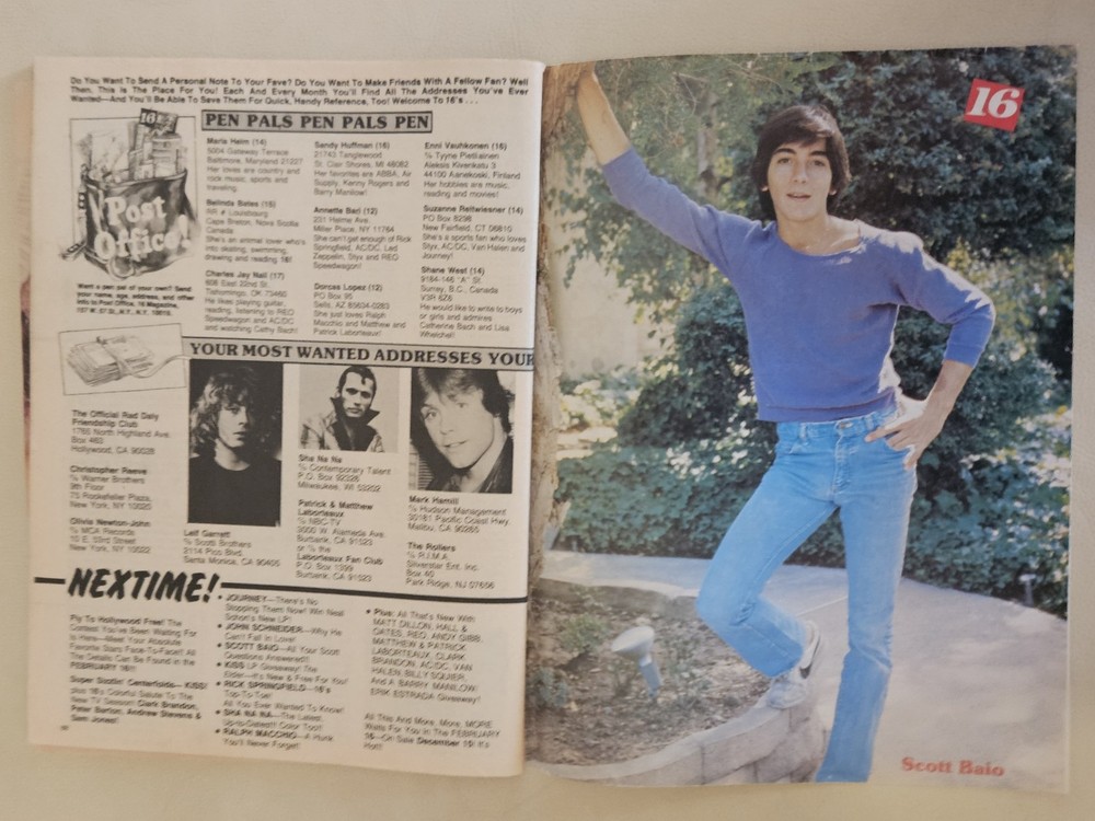 16 Magazine January 1982 KISS ACDC,STYX, VAN HALEN, SPRINGFIELD