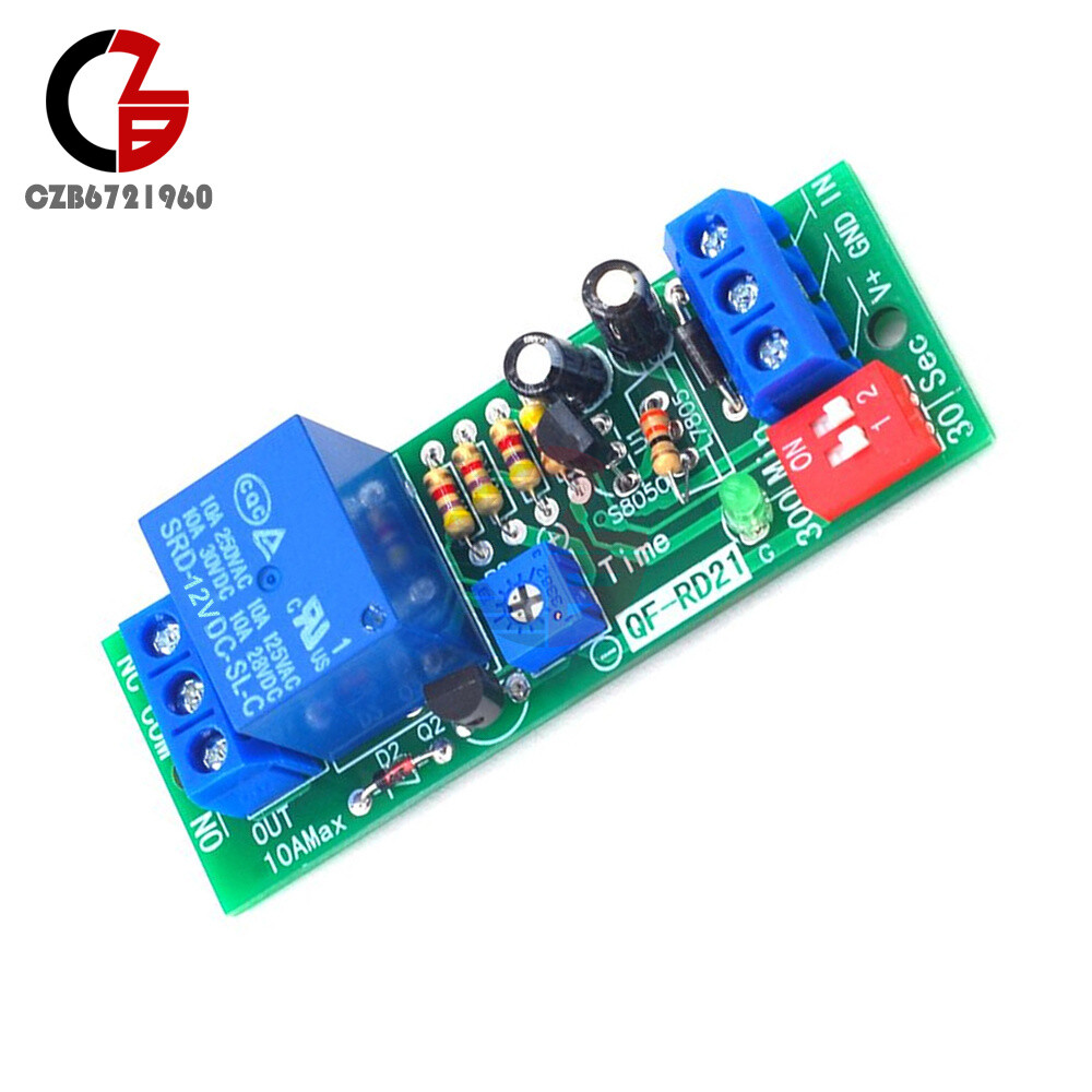 DC5V/12V/24V Adjustable Time Delay Timing Timer Relay Switch Turn ON/OFF Module