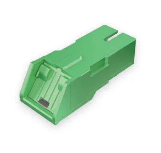 Adaptor SC APC /SC APC Auto Shutter Simplex Green Split Sleeve QTY 10