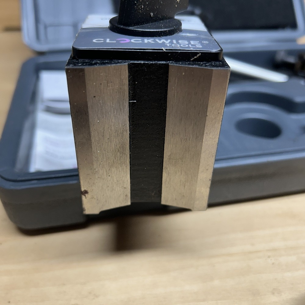 Clockwise Tools DIMR-0105 Dial Indicator Gage Gauge and Magnetic Base with case