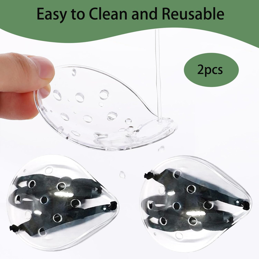 2 Pack Clear Eye Shield after Cataract Surgery,Hard Cataract Eye Patch Plastic C