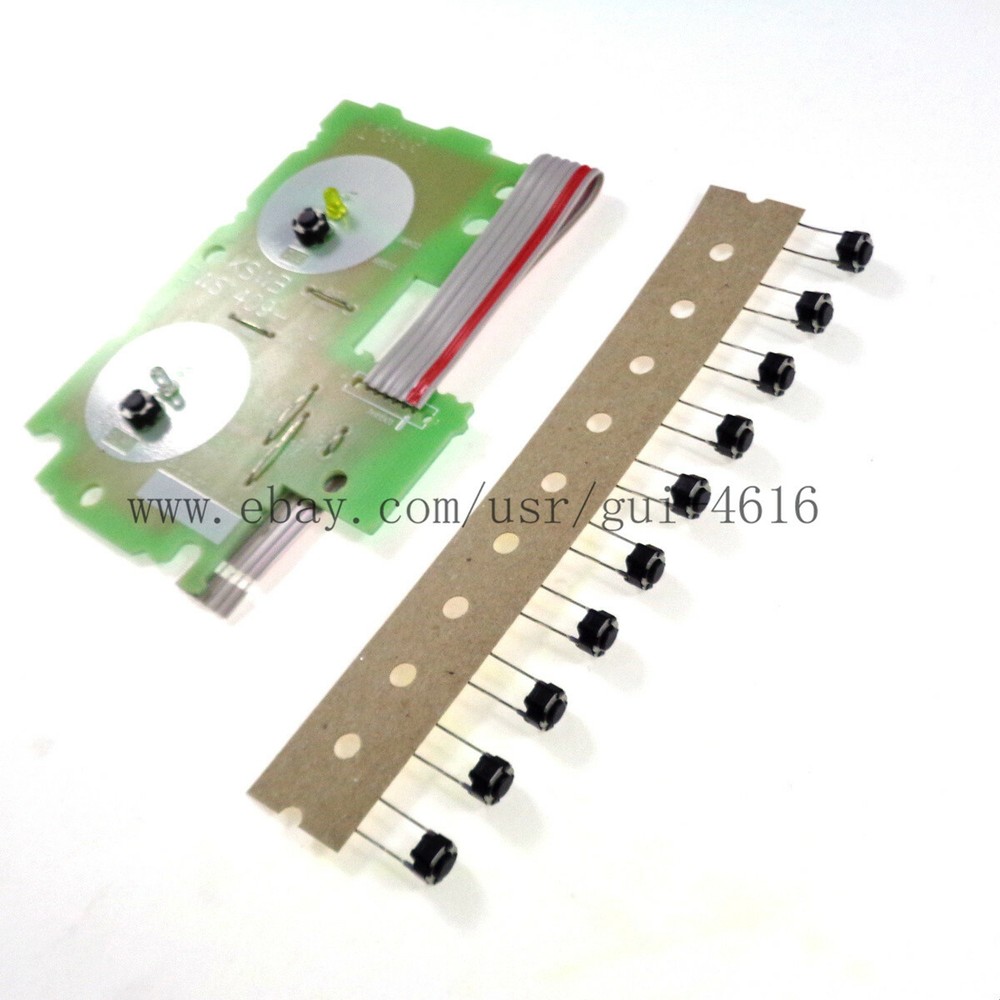 CDJ 2000 KSWB PLAY PAUSE & CUE SWITCH PCB ASSEMBLY( DWS1409) +10Pcs buttom Green