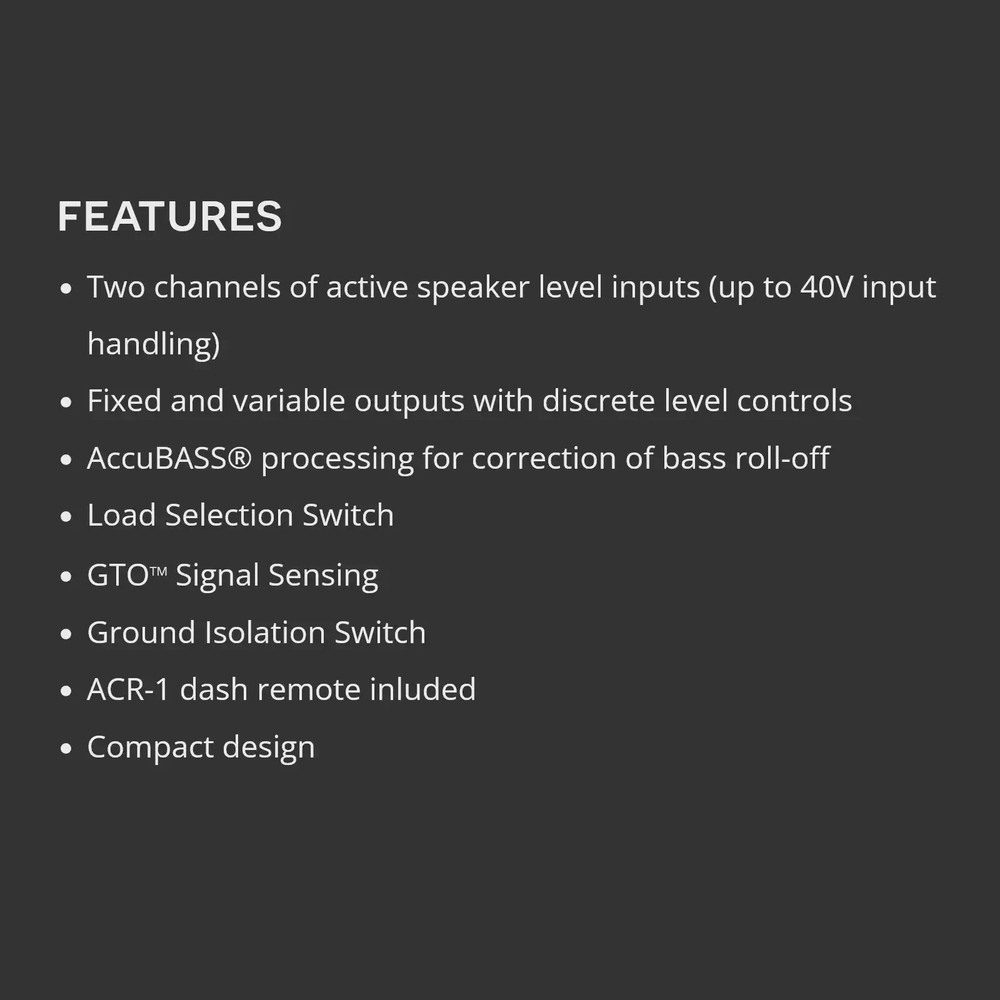 AudioControl LC2i PRO+LPHFD31 Amplifier Integration Solution for Non-Amp Ford