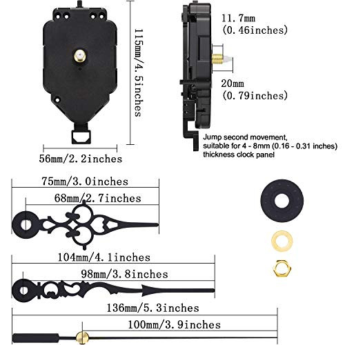 DIY Quartz Clock Movement Kits Replacement Clock Movement Mechanism Pendulum