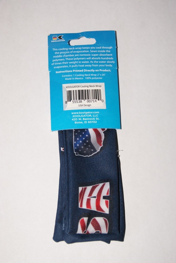 KOOLGATOR Evaporative Cooling Neck Wrap - USA Design