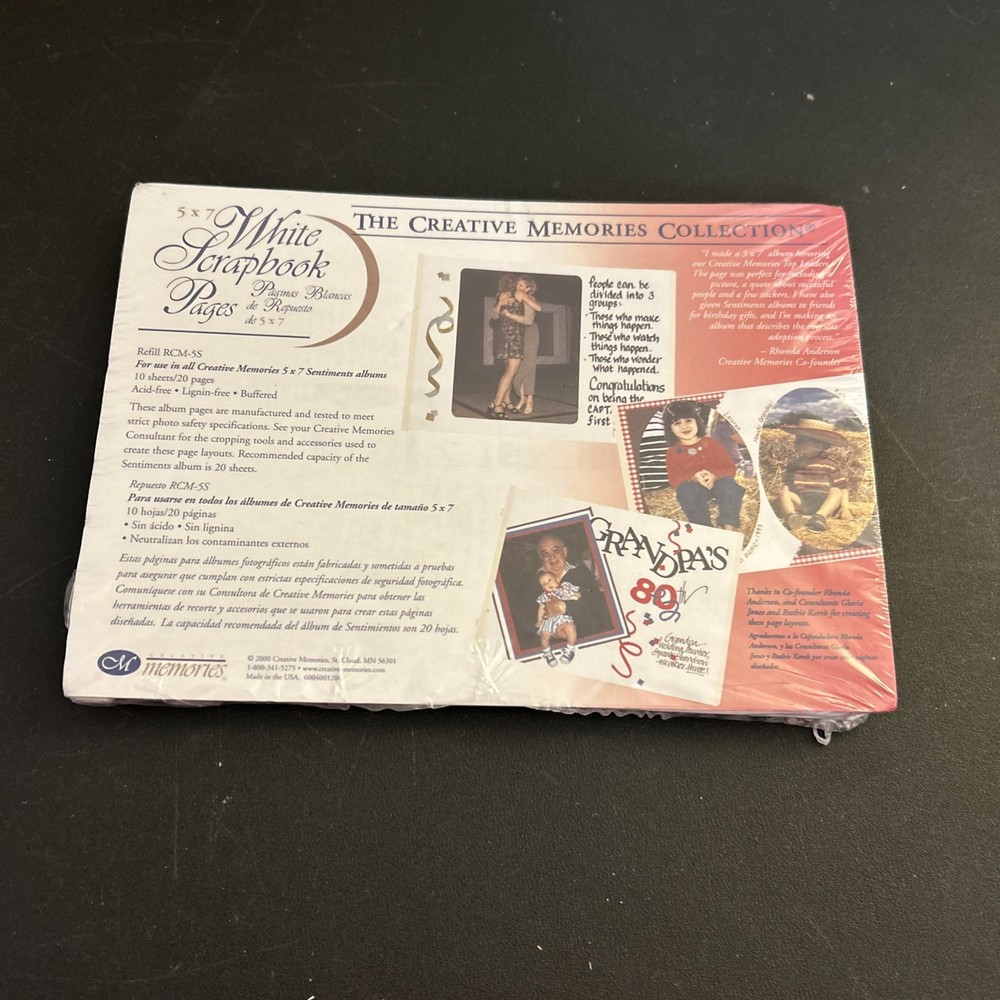 Creative Memories 5x7 White Pages