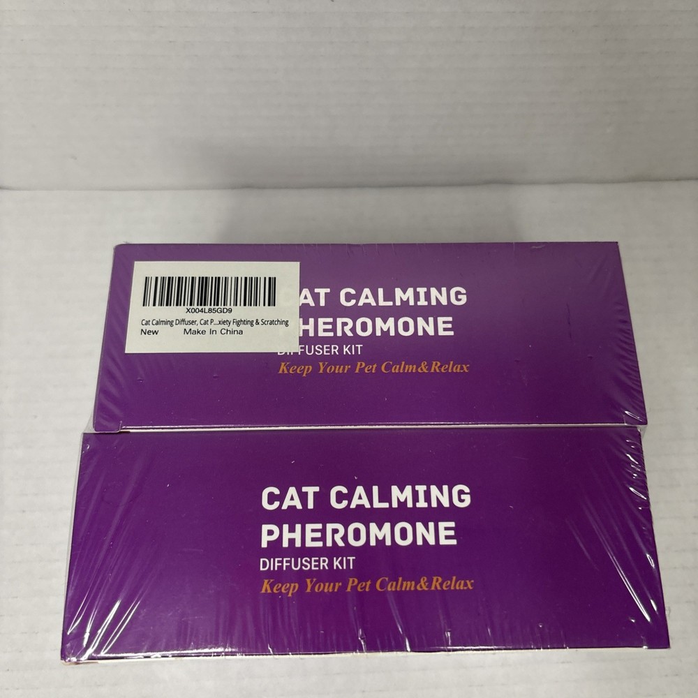 BRAND NEW “Cat Calming Pheromone Diffuser Kit”: 2 Diffusers & 4 Refills