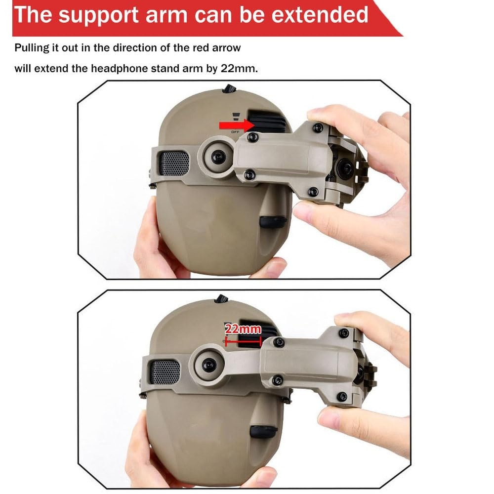 ARC Rail Adapter for Tactical Helmets, Fast Helmets Accessories Compatible wi...