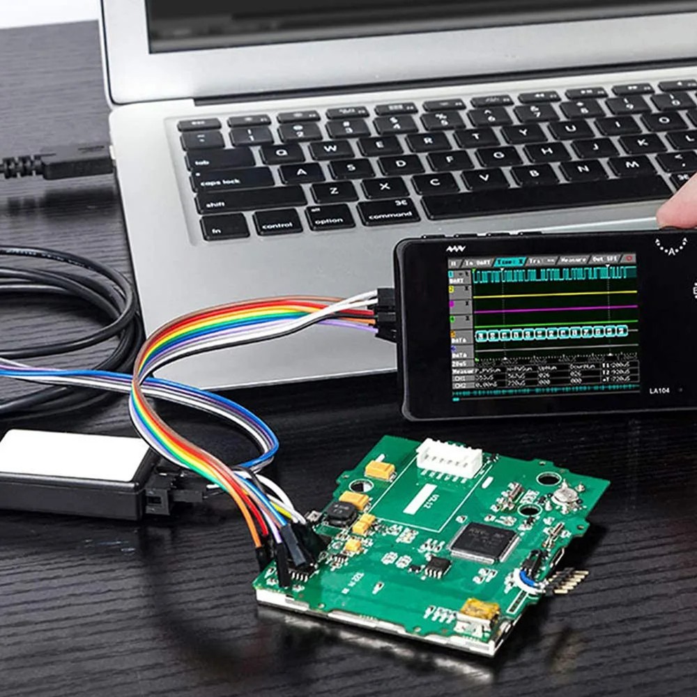 LA104 Logic Analyzer Pocket Handheld SPI I2C UART 100Msa/S Max Sampling Rate