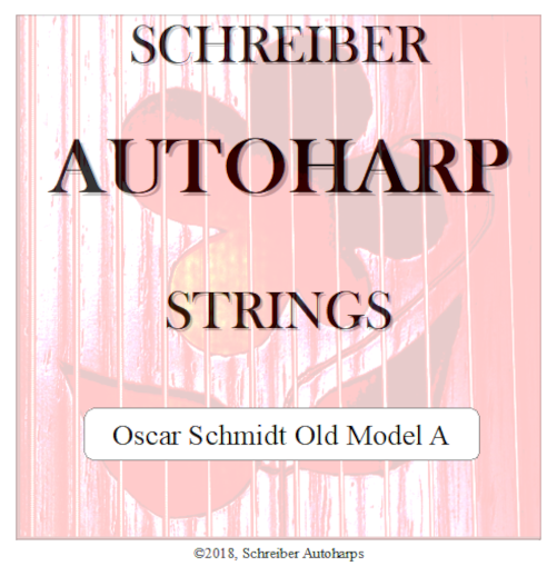 Autoharp String Set for Oscar Schmidt Old Model A