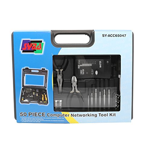 50 Pieces Network Tool Repair Kit Ethernet Lan Cable Tester Computer Maintenance