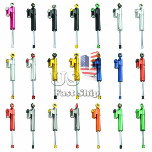 Universal CNC Steering Damper Stabilizer Linear Reversed Safety Control Black