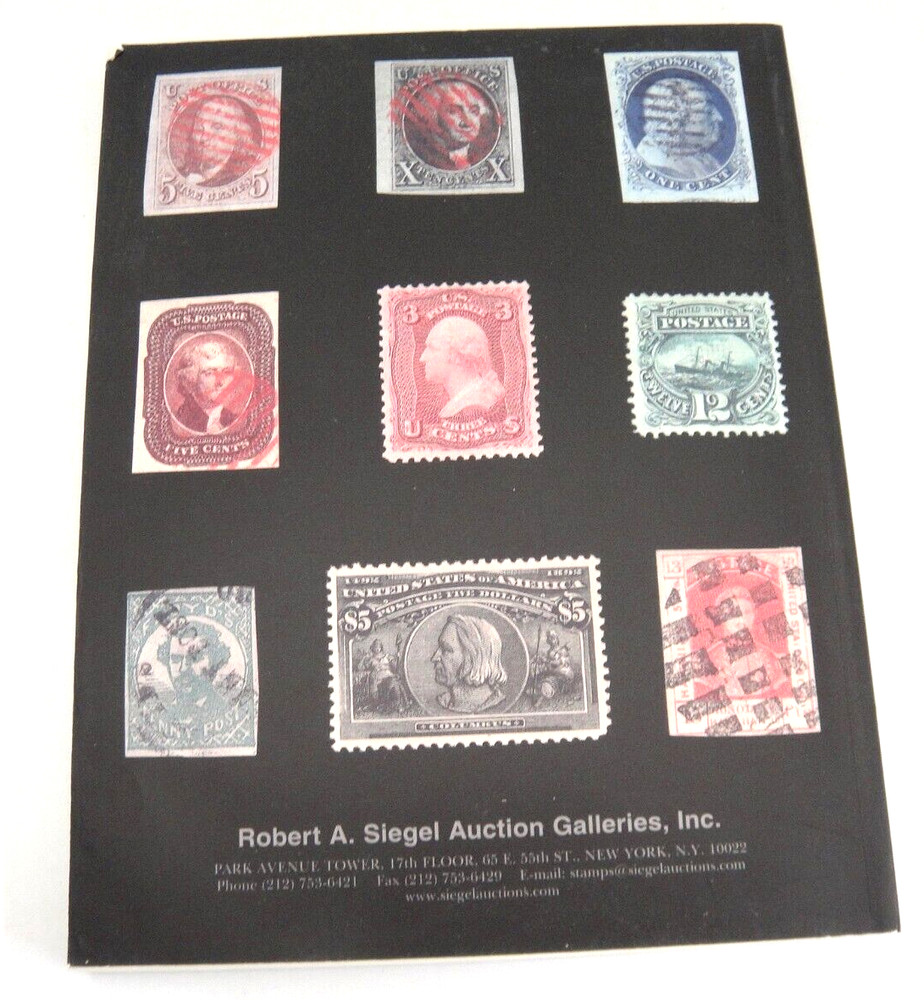 Siegel Stamp Auction Catalog 2000 w Prices Realized Carriers Locals Collections
