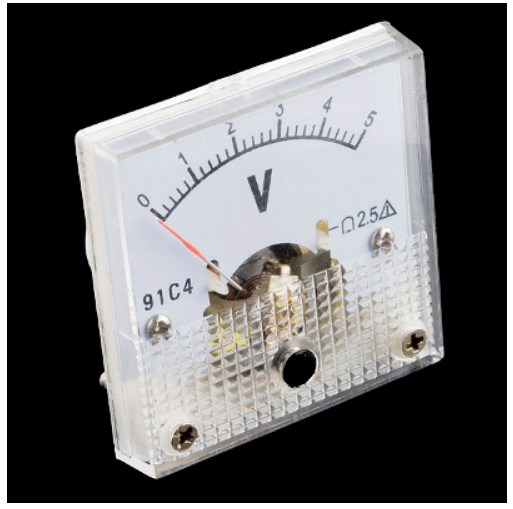 [ SparkFun TOL-10285 ] Analog Panel Meter - 0 to 5 VDC