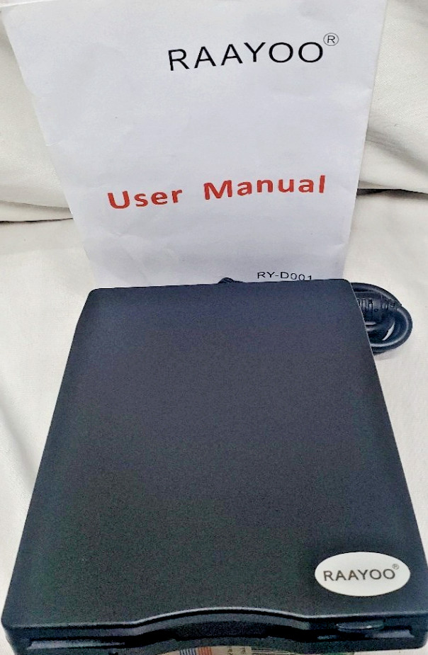 RAAYOO Floppy Disk Reader USB Type A/C Floppy Disk Drive/Player/Converter