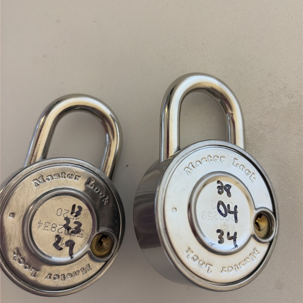 Master Lock 2-PACK-OF-3 Digit Combination Locks