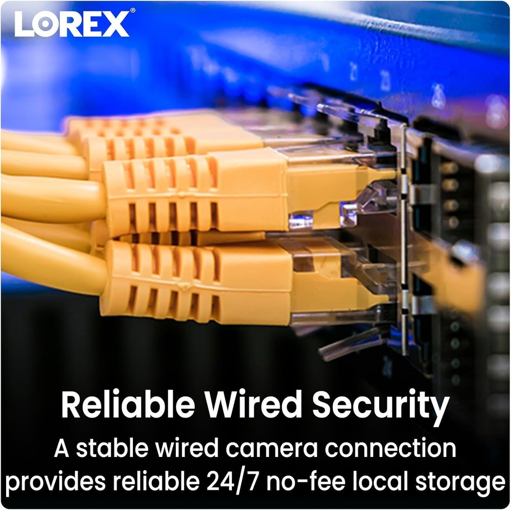 Lorex E910DD 4K +Ultra HD AI PoE IP Wired Dome Security Camera Smart Lighting ⭐️