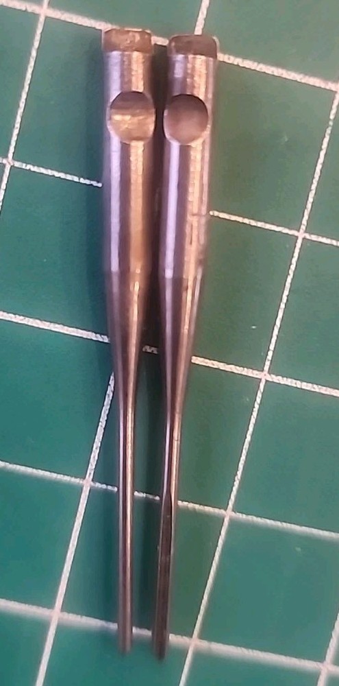 VTG STANLEY YANKEE Push Drill Points 2Pc 1/16" Bits - gwT4