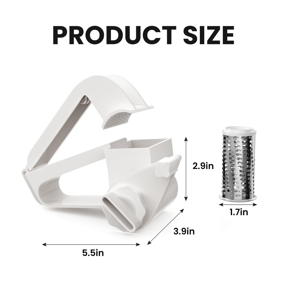 Handheld Cheese Grater with Handle for Cheese Nuts Chocolates Vegetables Utensil