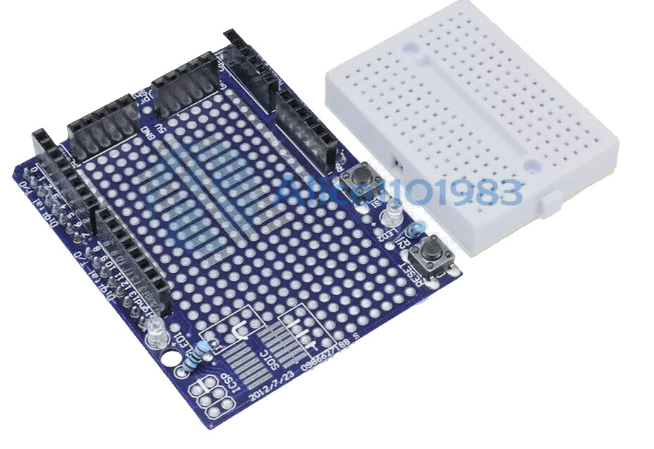Atmega328P R3 Arduino Prototype Shield ProtoShield + Mini Breadboard